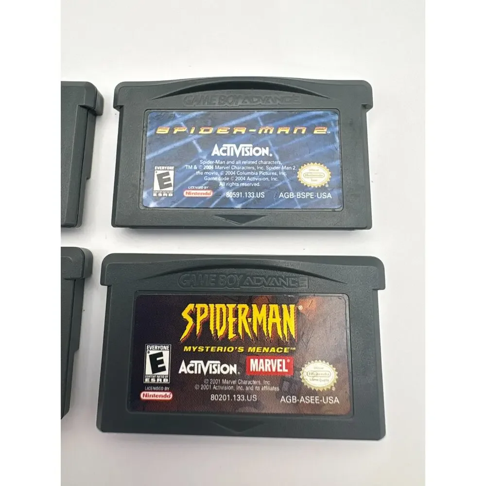 Spider Man GBA Game Lot Ultimate Spider-Man Battle New York Authentic Tested